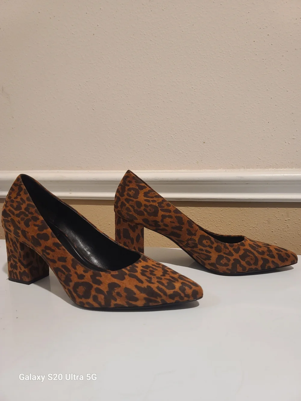 Kelly & Katie Leopard-Print Pointed Toe Pumps - Brown/Black